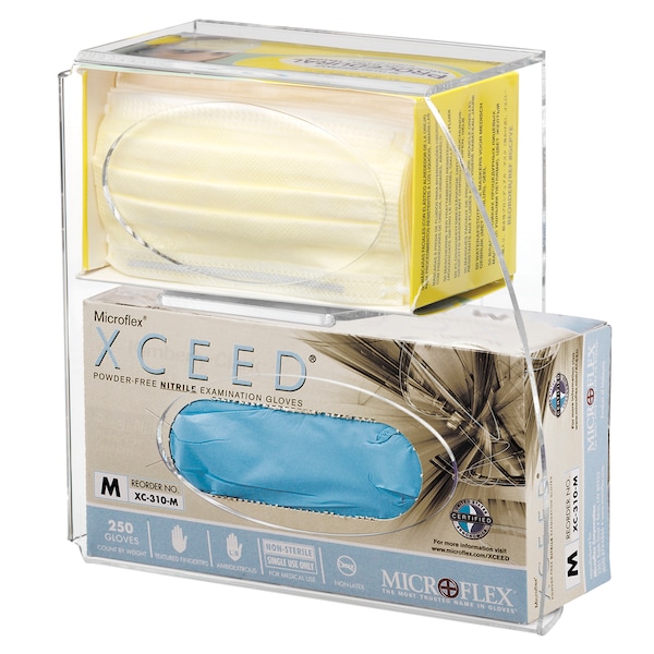 Acrylic Glove and Mask Dispenser